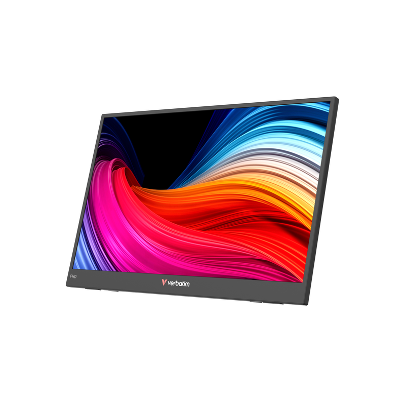 Verbatim 32401 Nešiojamas monitorius LIGHT 15.6'' IPS FHD 1920x1080 10ms 250cd/m2 60Hz, Juoda
