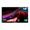 Verbatim 49590 Nešiojamas monitorius LIGHT 14'' IPS FHD 1920x1080 6ms 250cd/m2 60Hz, Juoda