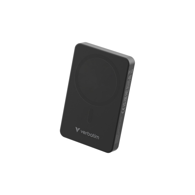 Verbatim 32227 Charge 'n' Go Essentials Magnetic Wireless Išorinė baterija Power Bank 10000mAh Juoda