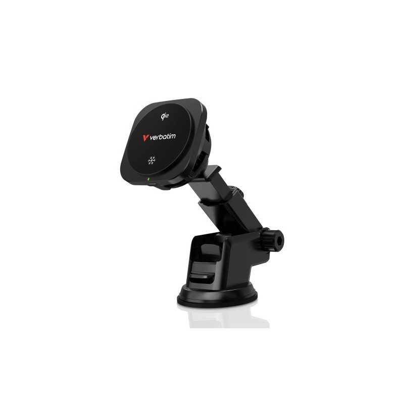 Verbatim 31861 Charge 'n' Drive Qi2 Magnetinis belaidis automobilinis įkroviklis, Juoda
