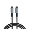 Verbatim 31847 Sync & Charge Kabelis USB-C į USB-C 240W 40Gbps 120cm, Pilka/Juoda