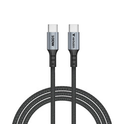 Verbatim 31846 Sync & Charge Kabelis USB-C į USB-C 100W 480Mbps 120cm, Pilka/Juoda