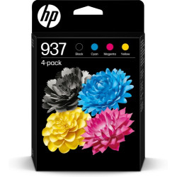 HP 937 CMYK 4-Pack (6C400NE) Rašalinių kasečių komplektas, C/M/Y/BK