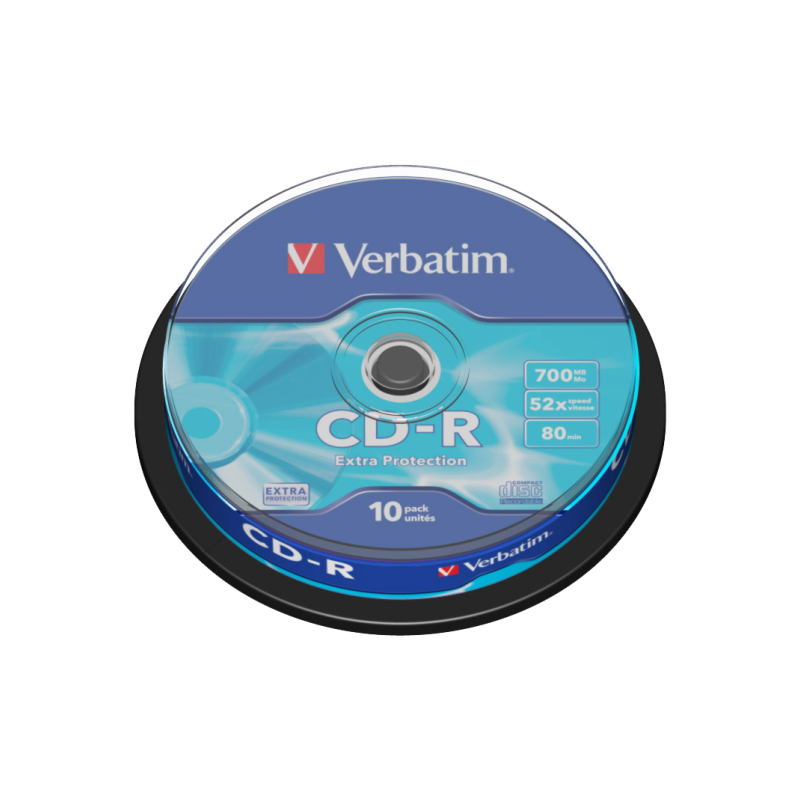 Verbatim 43437 CD-R 700MB 52X Extra Protection Surface diskai (10 vnt pakuotėje)