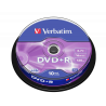 Verbatim 43498 DVD+R AZO 4.7GB 16X Matt Silver Surface diskai (10 vnt pakuotėje)