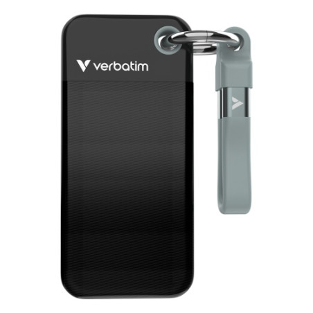 Verbatim 32190 Išorinis SSD diskas 1TB, USB-C 3.2 Gen 2, M.2, iki 1000MB/s, Juoda/Pilka