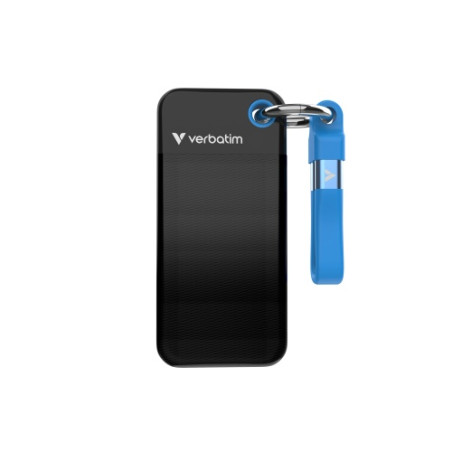 Verbatim 32191 Išorinis SSD diskas 1TB, USB-C 3.2 Gen 2, M.2, iki 1000MB/s, Juoda/Mėlyna