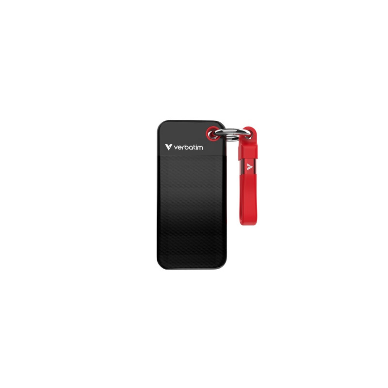 Verbatim 32192 Išorinis SSD diskas 1TB, USB-C 3.2 Gen 2, M.2, iki 1000MB/s, Juoda/Raudona