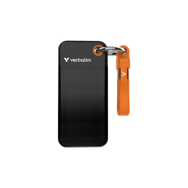 Verbatim 32193 Išorinis SSD diskas 1TB, USB-C 3.2 Gen 2, M.2, iki 1000MB/s, Juoda/Oranžinė