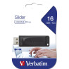 Verbatim 98696 Slider USB atmintinė 16GB, USB-A 2.0, Juoda