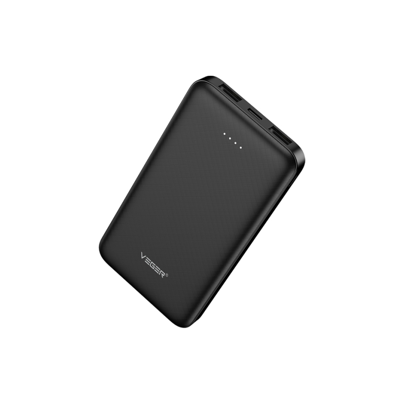 Veger A10 (W1065) Išorinė baterija (Power Bank) 10000mAh, 5V 2A, Juoda