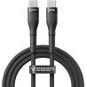 Veger Kabelis USB-C to USB-C PD 20V 5A 100W CC05 1.5m, Juoda
