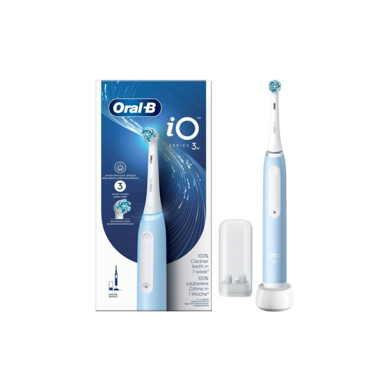 Oral-B iO Series 3N Elektrinis dantų šepetėlis, Ice Blue