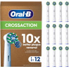 Oral-B Pro Cross Action x12 Dantų šepetėlio galvutės, Balta