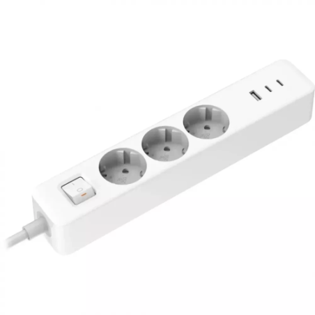 Xiaomi XMCXB01EU 20W Power Strip (2C1A) ilgintuvas 1.4m, EU, Balta