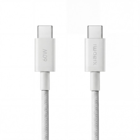 Xiaomi 3A Braided USB-C to USB-C Kabelis 1m, Balta