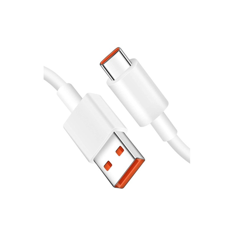 Xiaomi 6A USB-A to USB-C Kabelis 1m, Balta