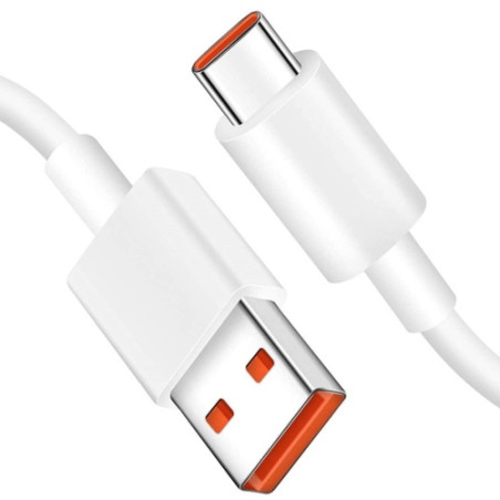 Xiaomi 6A USB-A to USB-C Kabelis 1m, Balta