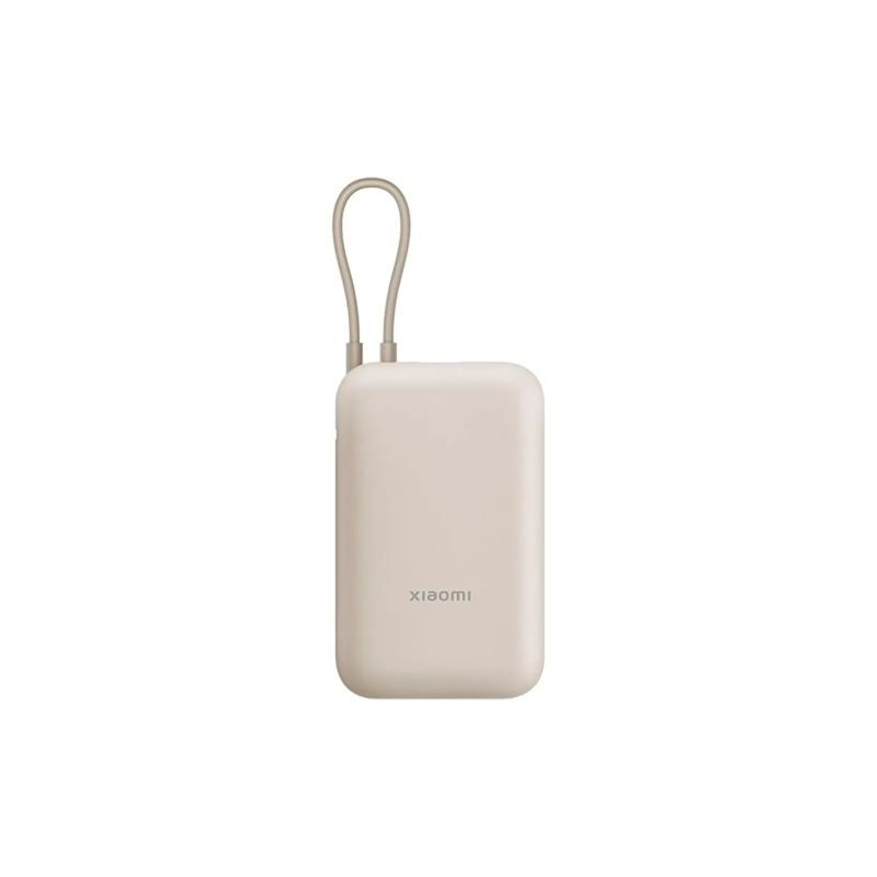 Xiaomi 22.5W Išorinė baterija (Power Bank) 10000mAh, integruotas kabelis, Tan