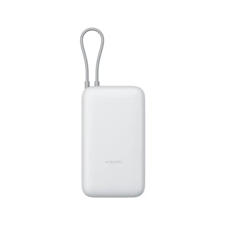 Xiaomi 22.5W Išorinė baterija (Power Bank) 20000mAh, integruotas kabelis, Light Gray