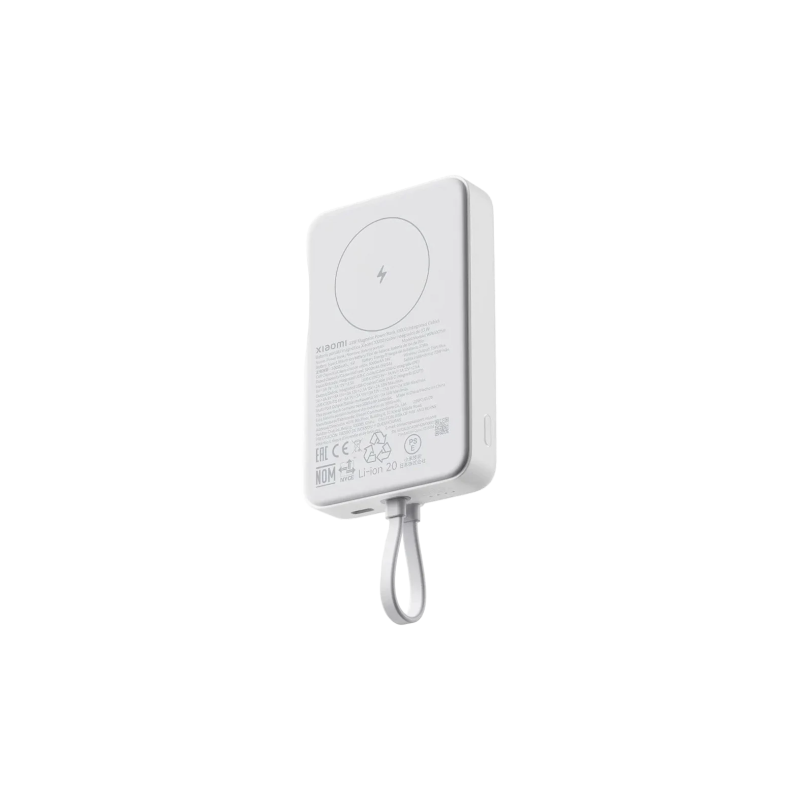 Xiaomi 33W Magnetic Išorinė baterija (Power Bank) 10000mAh, integruotas kabelis, Balta