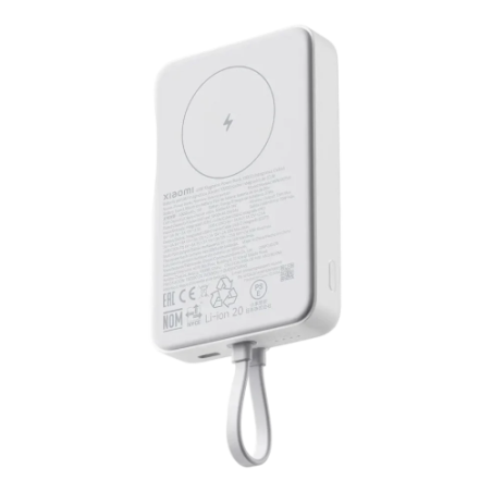Xiaomi 33W Magnetic Išorinė baterija (Power Bank) 10000mAh, integruotas kabelis, Balta