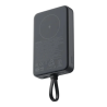 Xiaomi 33W Magnetic Išorinė baterija (Power Bank) 10000mAh, integruotas kabelis, Pilka