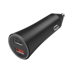 Xiaomi CC06ZM Mi 37W Dual-Port Automobilinis įkroviklis, Juoda