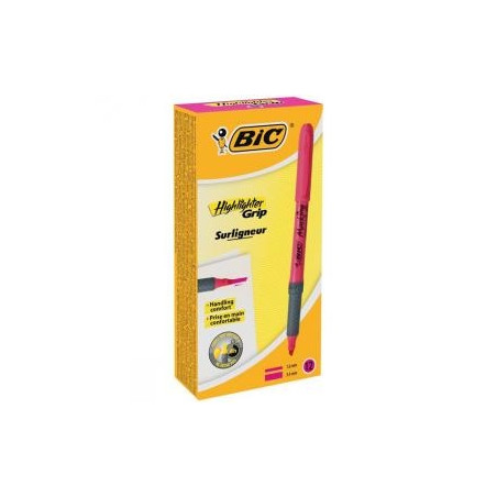 Bic Tekstas žymeklis Highlighter Flex, rožinis, pakuotėje 12 vnt. 494879