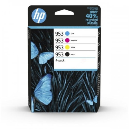 HP 953 CMY 4-pack (6ZC69AE) Rašalinių kasečių komplektas, C/M/Y