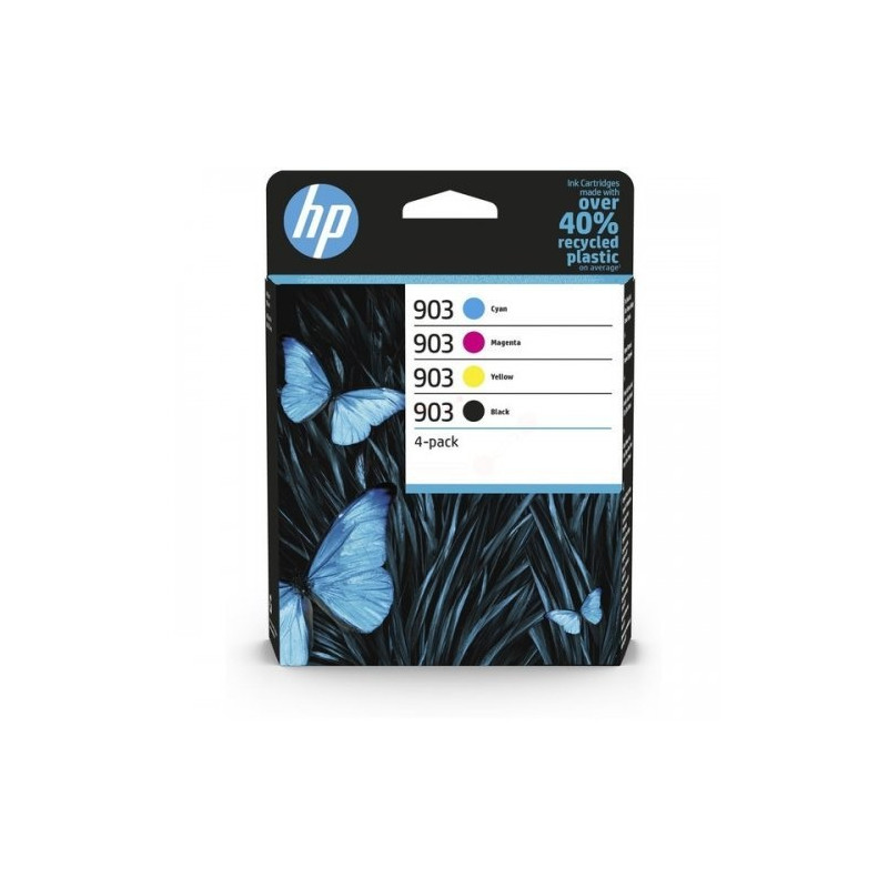 Hewlett-Packard kasečių rinkinys 903 (6ZC73AE), juoda, žydra, purpurinė, geltona kasetė