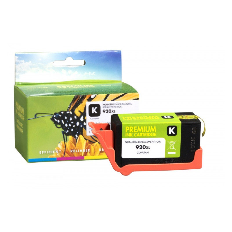 Static Control Rašalinė kasetė juoda, suderinama su HP 920XL (CD975AE)