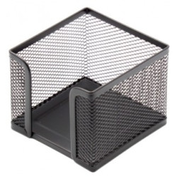 Dėžutė lapeliams Forpus, 9.5x9.5cm, juoda, perforuoto metalo 1005-008