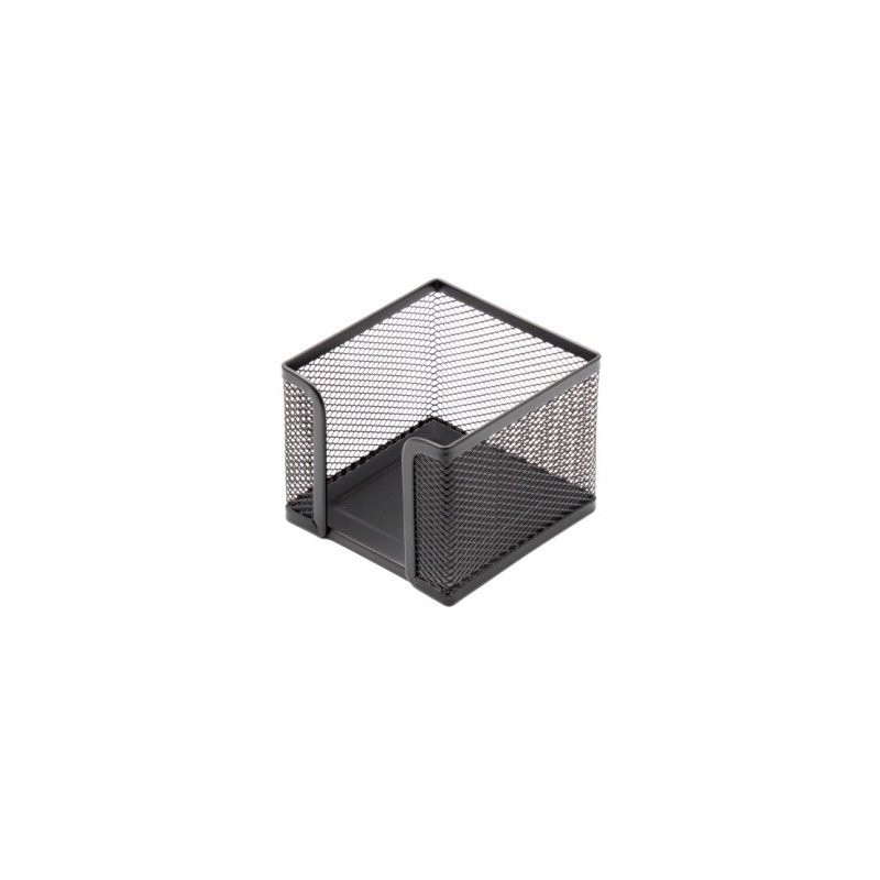 Dėžutė lapeliams Forpus, 9.5x9.5cm, juoda, perforuoto metalo 1005-008