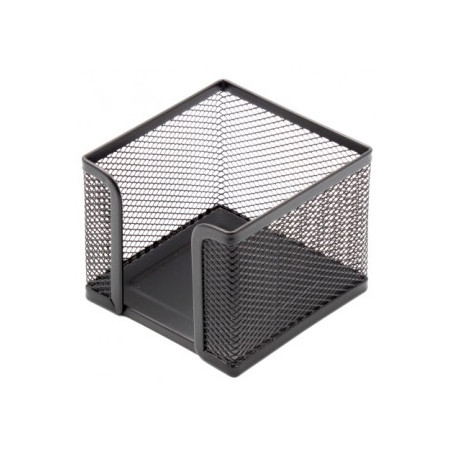 Dėžutė lapeliams Forpus, 9.5x9.5cm, juoda, perforuoto metalo 1005-008