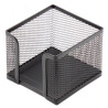 Dėžutė lapeliams Forpus, 9.5x9.5cm, juoda, perforuoto metalo 1005-008