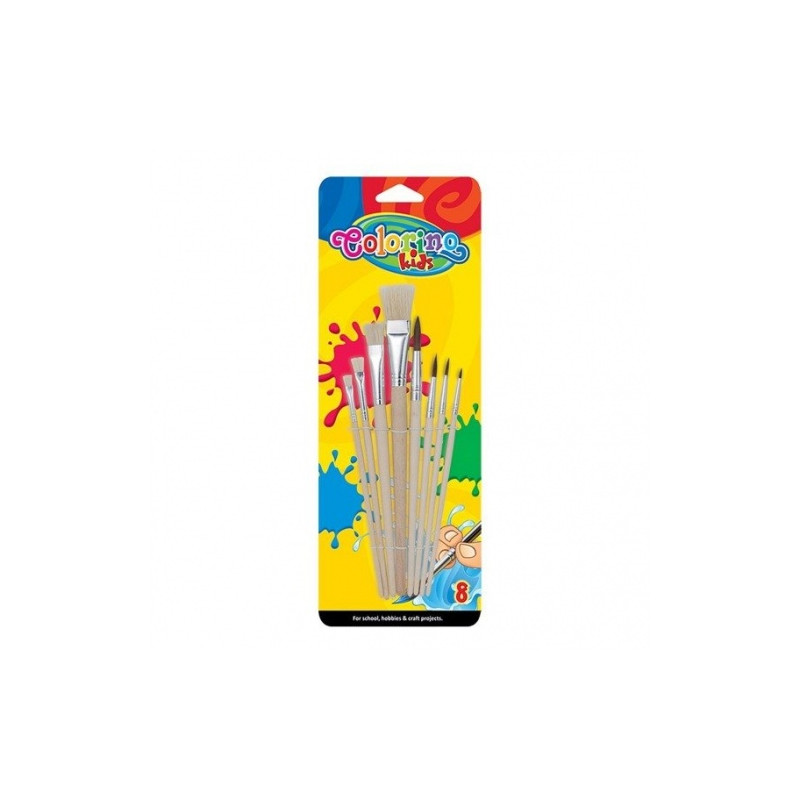 Teptukų rinkinys Colorino Kids 8 vnt.