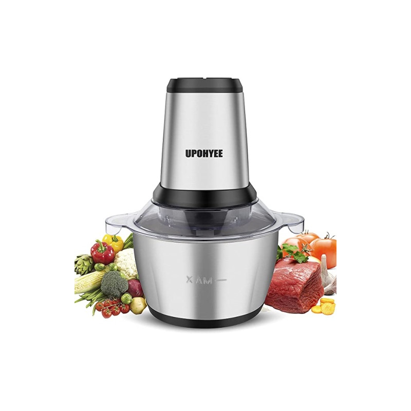 Ecost prekė po grąžinimo AMZCHEF Hachoir ?‰lectrique avec Moteur Puissant et Bol en Acier INOX 2L, 2