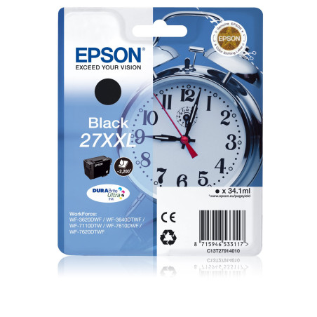 Kasetė Epson T27XXL (C13T27914012) BK 2200psl. OEM