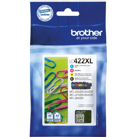 Kasetė Brother LC422XLVAL CMYK 3K OEM