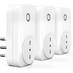 Ecost prekė po grąžinimo Meross Smart WiFi kištuko lizdas, itališkas išmanusis kištukas 16a (L tipas