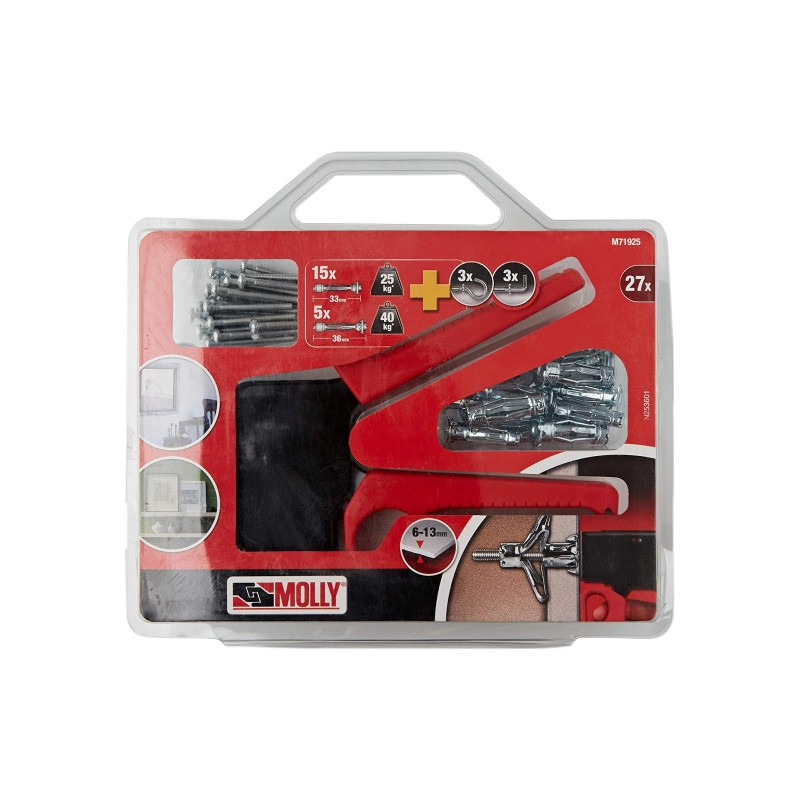 Ecost prekė po grąžinimo Molly M71925xj M71925 rinkinys iš 20 sienų kištukų 10 x 4 x 33 mm kaiščiais