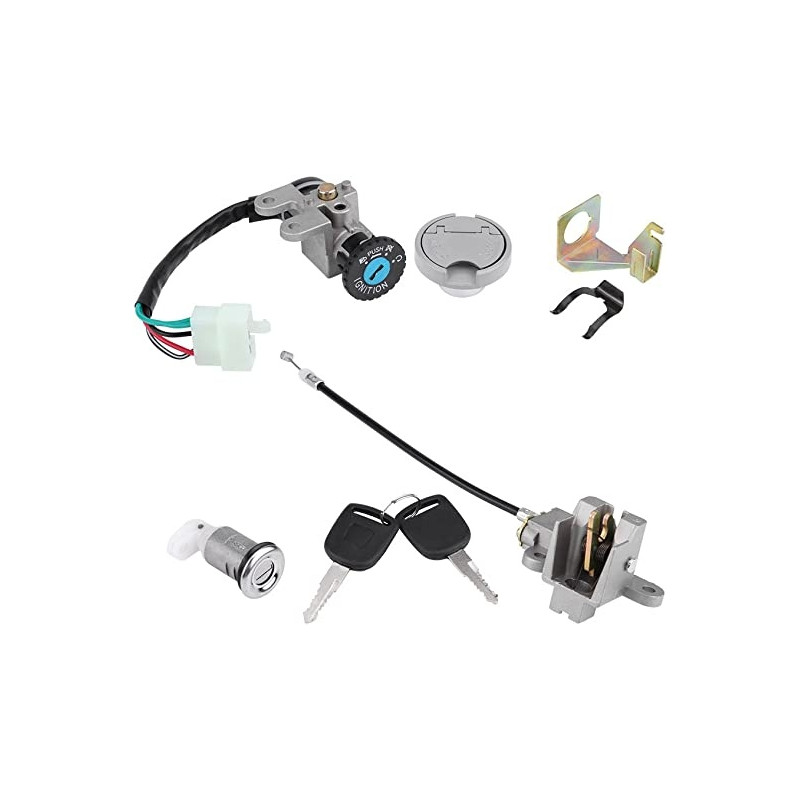 Ecost prekė po grąžinimo Kimiss 1 Set 5Pin Connector 2 Keys uždegimo užrakto raktų užrakto degalų da
