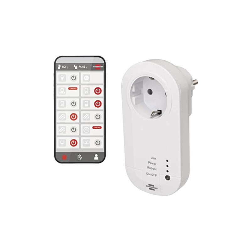 Ecost prekė po grąžinimo BrennenStuhl Connect WiFi Outlet Wa 3000 (intelektualusis WiFi lizdas, sude