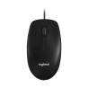 Logitech M100 Laidinė pelė USB-A 1000 DPI, Juoda