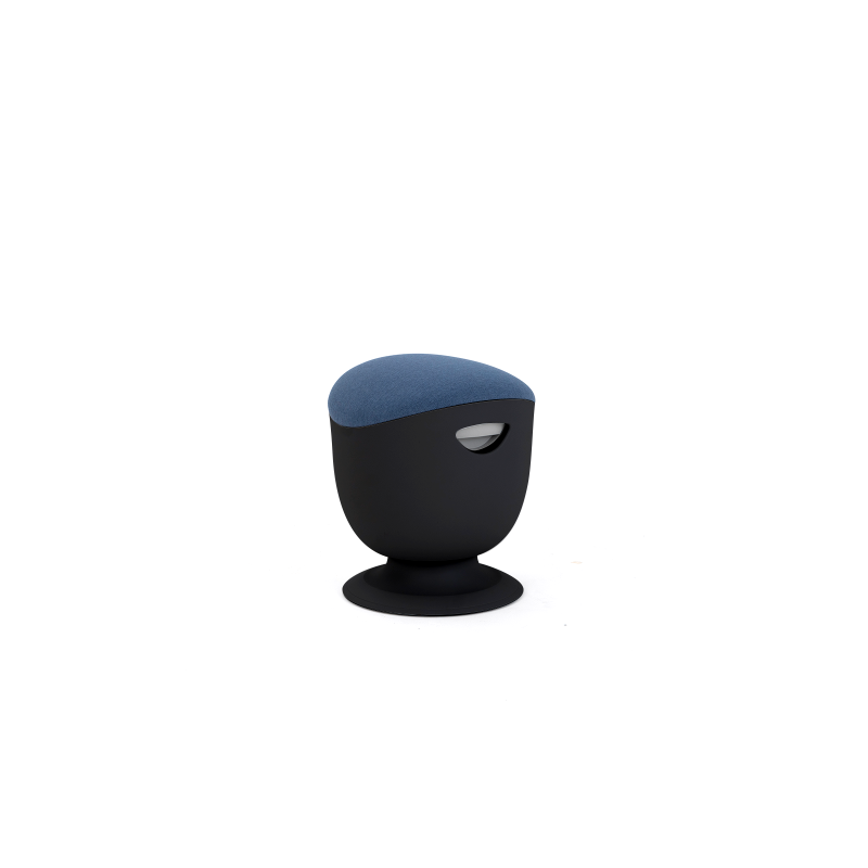 Up Up Seul ergonominė balansinė kėdė Juoda, D47 Mėlynas audinys