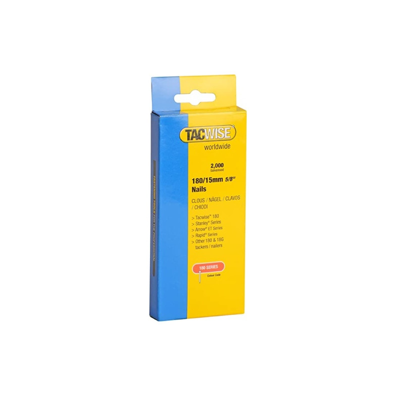 Ecost prekė po grąžinimo Tacwise 180/15MM 18G Nails for Nail Gun(2000)