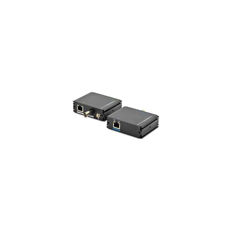 Ecost prekė po grąžinimo Digitus PoE+ extender set range at RJ45 to 400m / at COAX up to 500m - almo