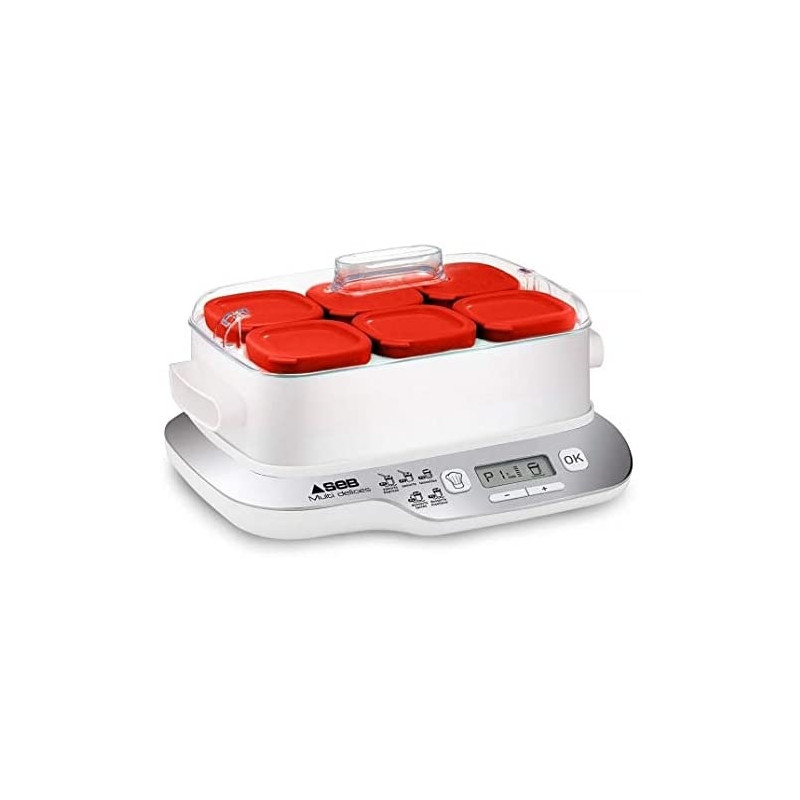 Ecost prekė po grąžinimo SEB Yogurti?re 6 pots, 140 ml glass jars, 5 automatic programs, BPA -free,
