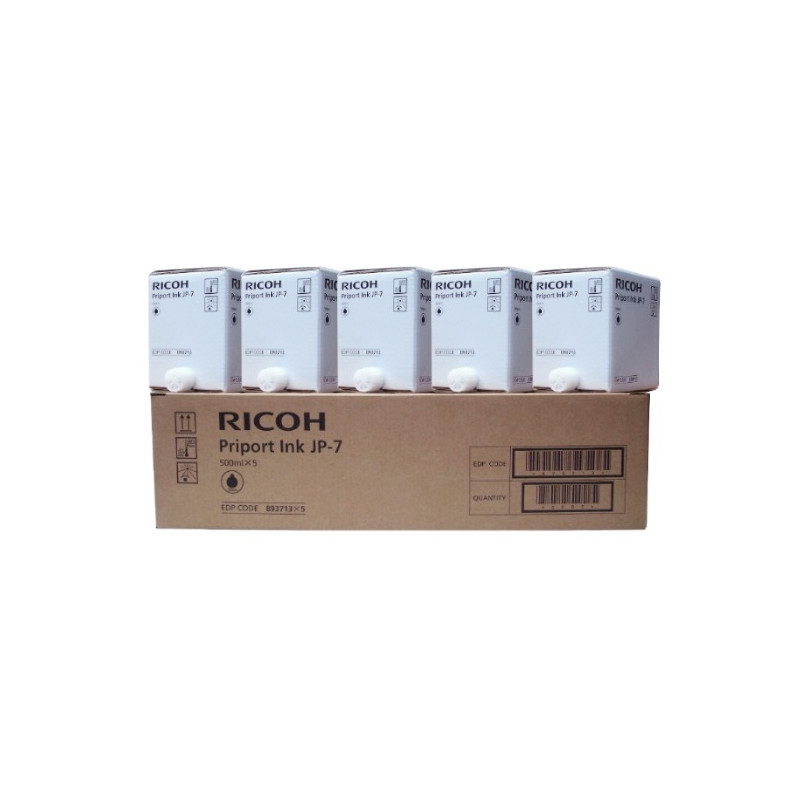 Ricoh JP-7 (817219) (5 vnt dėžutėje) Rašalinė kasetė, Juoda